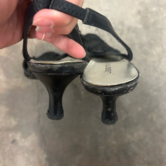 Y2k kitten heels pointy toe mesh shoes whimsigoth witchy grunge - Picture 3 of 4